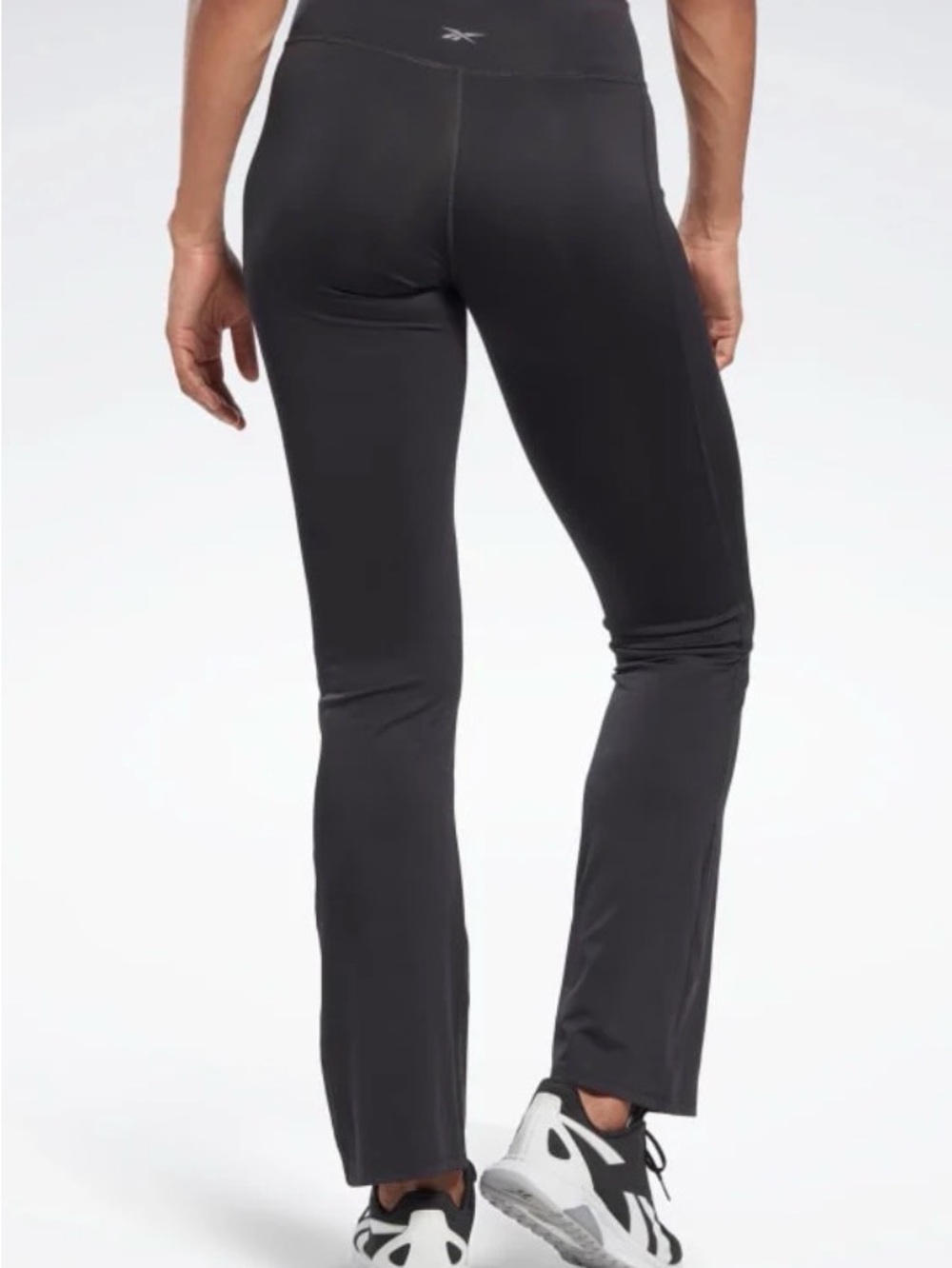 Black Boot-Cut Active Pants with Flattering Waistband - Picture 3 of 3